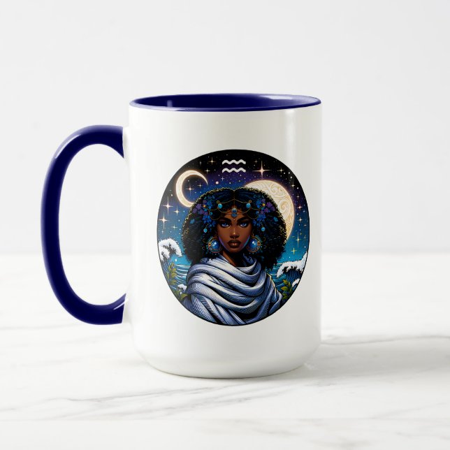 Taza Aquarius Traits and Dates  | Water Bearer (Izquierda)