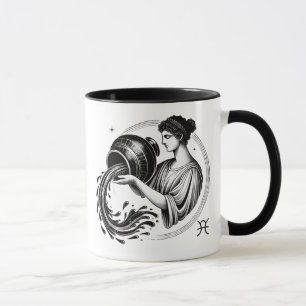 Taza Aquarius Zodíaco Astrología