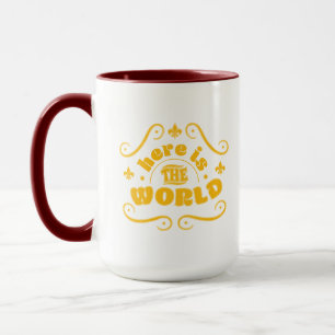 Taza Aquí está el mundo