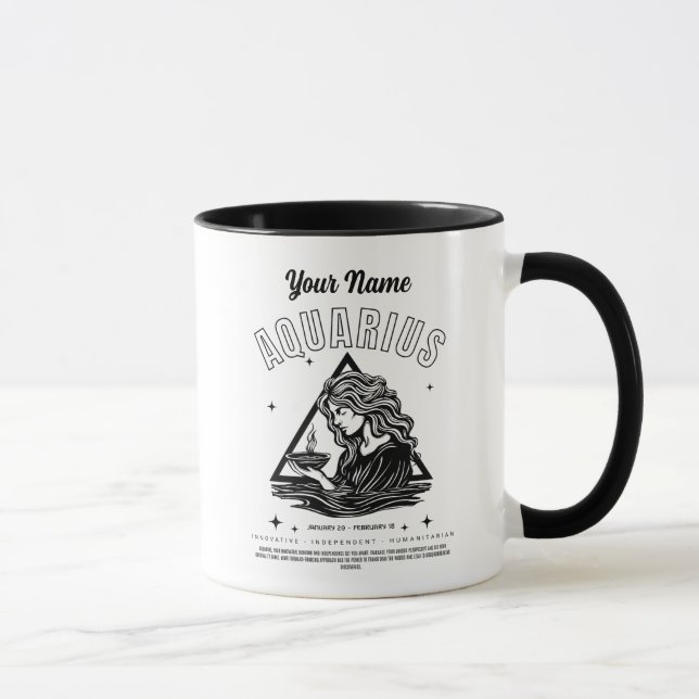 Taza Aquius Coffee Mug Personalizado (Derecha)
