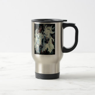 Taza árabe blanca del viaje