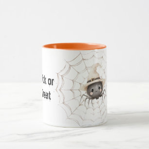 Taza Araña Feliz Amistosa en Telaraña Halloween