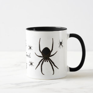 Taza Araña negra, arácnidos