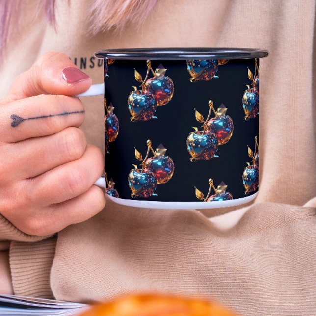 Taza Arándanos desparramados metálicos (Subido por el creador)