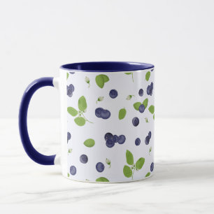 Taza Arándanos Flores de Arándano Follaje