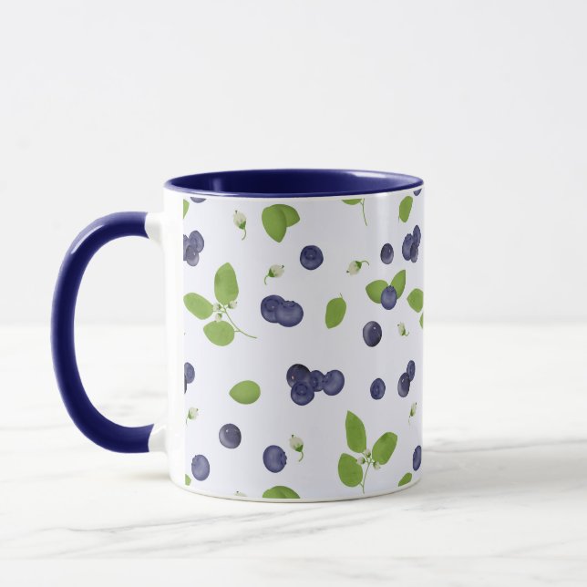Taza Arándanos Flores de Arándano Follaje (Izquierda)