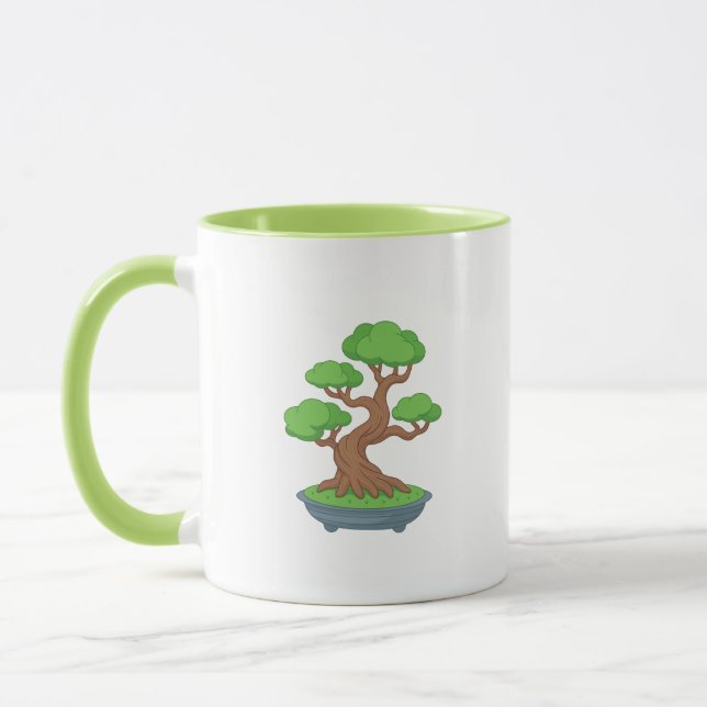 Taza Árbol Bonsái Japonés Retorcido (Izquierda)