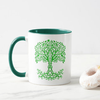 Taza Árbol Celta Verde De La Vida