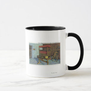 Taza Árbol de álamo antiguo de Lombardía y castillo