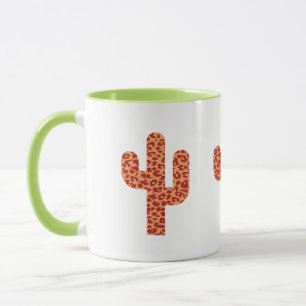 Taza Árbol de cactus leopardo