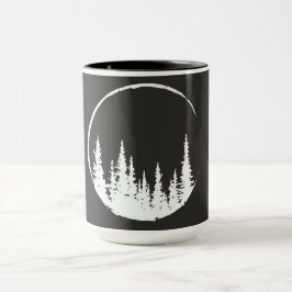 Taza Árbol de círculo florero amante de los bosques
