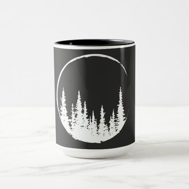 Taza Árbol de círculo florero amante de los bosques (Centro)