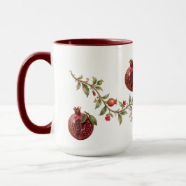 Taza Árbol de Granada Persa Arte de Pared | Botánica de