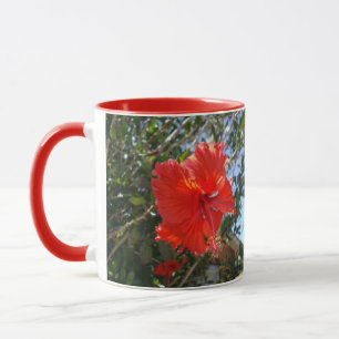 Taza Árbol de Hibisco Rojo