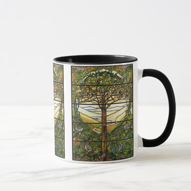 Taza Árbol de la vida/del vitral de Tiffany (Derecha)