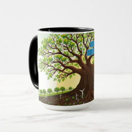 Taza Árbol de la Vida Resplandeciente con Energía Limpi