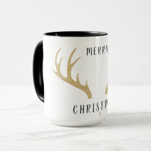 Taza Árbol de Navidad con Arte de Línea Minimalista   K