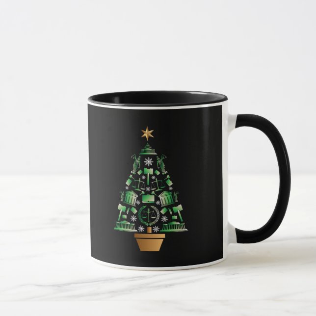 Taza Árbol de Navidad de Abogados Abogados (Derecha)