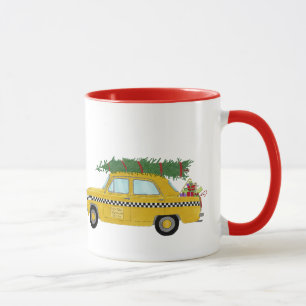 Taza Árbol de Navidad de cangrejo amarillo de Nueva Yor