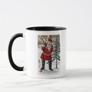 Taza Árbol de navidad de corte de Santa