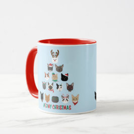 Taza Árbol de Navidad de gato