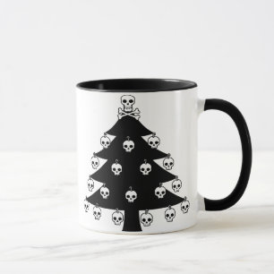 Taza Árbol de navidad del cráneo