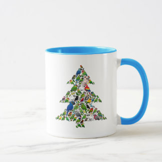 Taza Árbol de navidad del loro