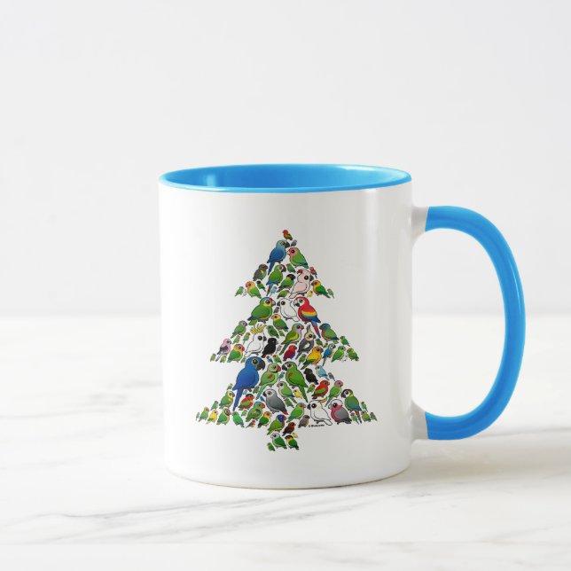 Taza Árbol de navidad del loro (Derecha)