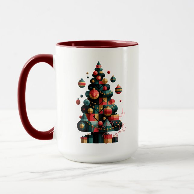 Taza Árbol de Navidad geométrico (Izquierda)