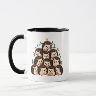 Taza Árbol de Navidad Hedgehog Feliz Navidad