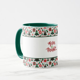 Taza Árbol de Navidad, regalos, caramelos