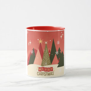 Taza Árbol de Navidad Retro/Vintage