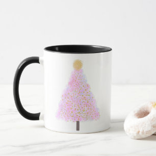Taza Árbol de navidad rosa