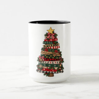 Taza Árbol de Navidad Rústico 