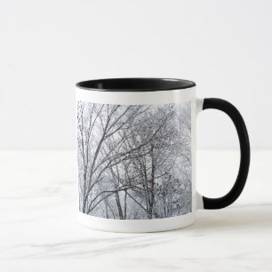 Taza Árbol de roble recubierto de nieve