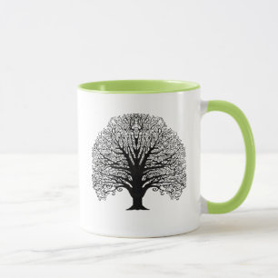 Taza Árbol de Swirl Negro