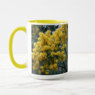 Taza Árbol de Wattle amarillo australiano,