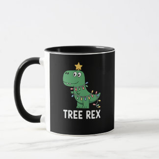 Taza Árbol Divertido Rex Navidad Dinosaurio Fiesta Pun
