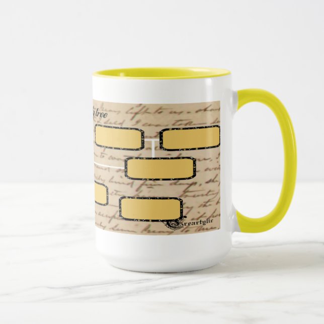 Taza árbol familiar Mug (Derecha)
