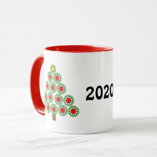Taza Árbol mecánico de navidad de engranajes