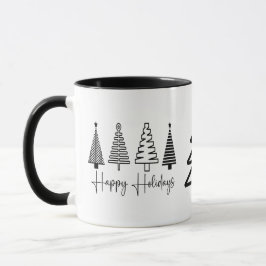 Taza Árbol navideño feliz de vacaciones