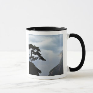 Taza Árbol silueteado al amanecer, Montaña Amarilla,