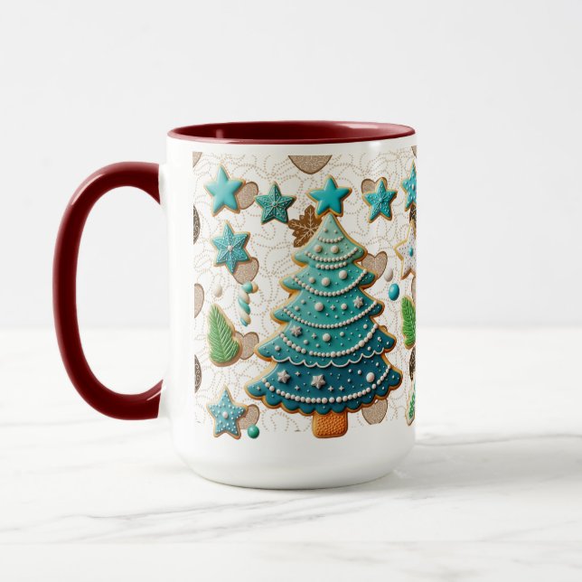 Taza Árbol y cookies de feriado (Izquierda)