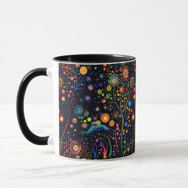 Taza Árboles brillantes y brillantes (Izquierda)