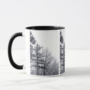 Taza Árboles cubiertos de nieve:Vertical