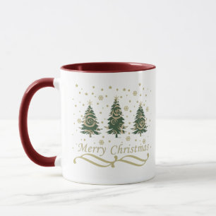 Taza Árboles de Navidad de pino modernos decorados