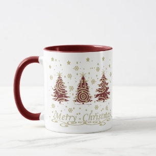 Taza Árboles de Navidad de pino modernos decorados