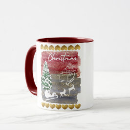 Taza Árboles de Navidad vintage