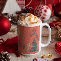 Árboles de Navidad y antecedentes de patrón de tig