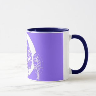Taza Árboles morados y cerdos lunares